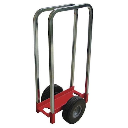 Zoro Select Panel Dolly, Cap 350 lb, 20x21-1/4, Steel 48J126