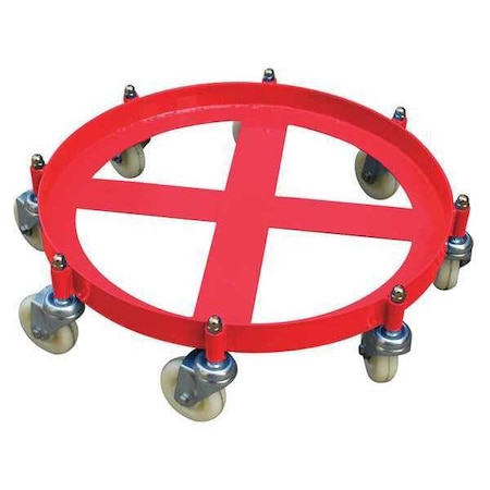 Zoro Select Drum Dolly, Cap 2000 lb, 55 gal Drum 48J136