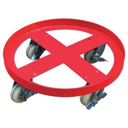 Zoro Select Drum Dolly, Cap 2000 lb, 55 gal Drum 48J137