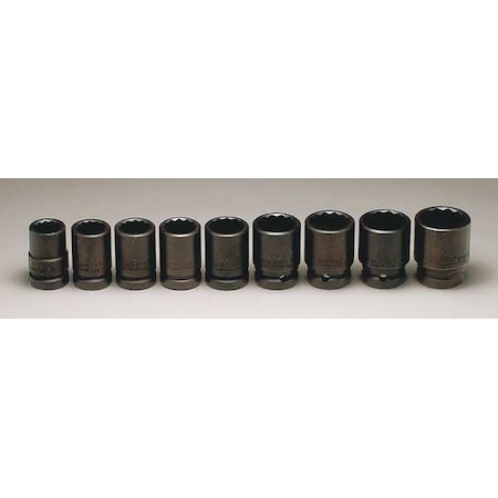 Wright Tool 3/4" Drive Socket Set, SAE, 9 pcs 603
