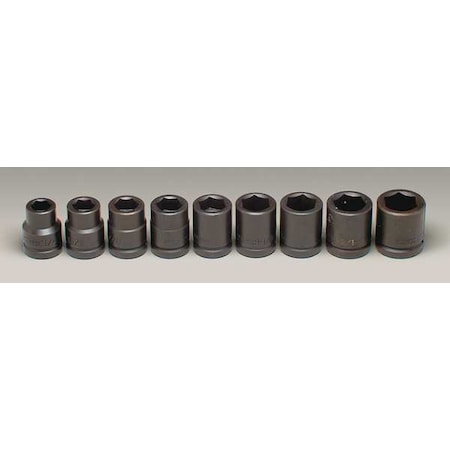 Wright Tool 3/4" Drive Socket Set, SAE, 9-Pieces 609