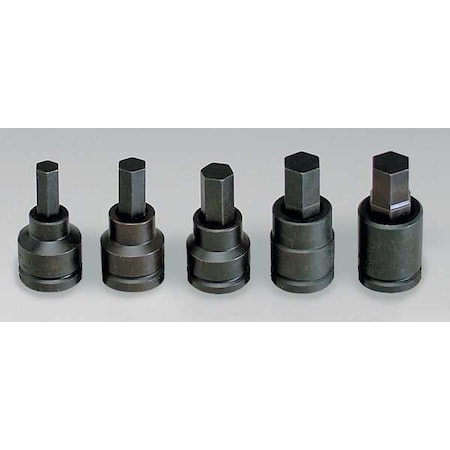 Wright Tool 3/4" Drive Socket Set, Metric, 5 pcs 607