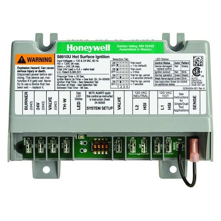 Honeywell Home Universal Ignition Control S8910U3000