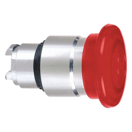 Schneider Electric Push Button Operator, Mushroom Head, Momentary Action, Not Applicable Release, Illuminated, Red ZB4BW443