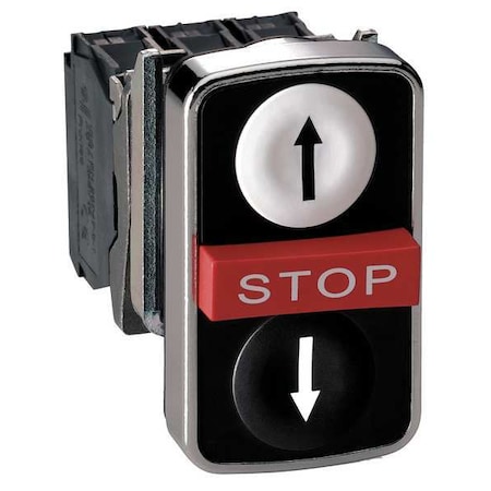 Schneider Electric Illuminated Multi-Head Operator, 22 mm, Round ZB4BA71124