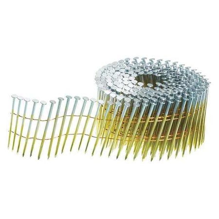 Senco Collated Siding Nail, 2-1/4 in L, 13 ga, Electro Galvanized, Flat Head, 15 Degrees, 3600 PK ED23AABH