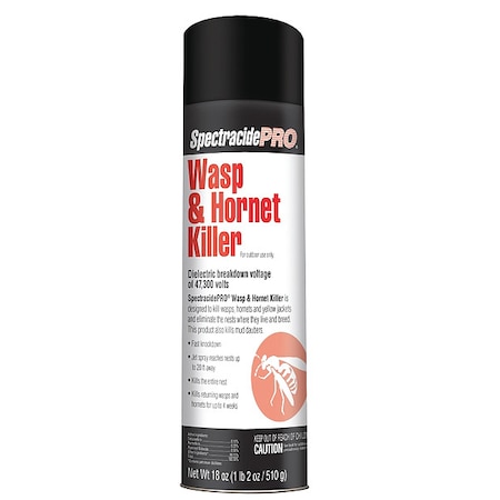 Spectracide 18 oz  Aerosol Wasp & Hornet Killer, Permethrin/Piperonyl Butoxide/Tetramethrin, Outdoor Use HG-30110