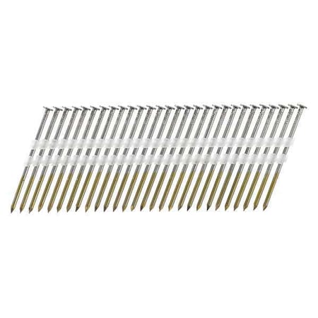 Senco Collated Framing Nail, 3 in L, 11 ga, Bright, Flat Head, 15 Degrees, 4000 PK HD27APBSN