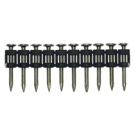 Senco Collated Concrete Nail, 1 in L, 12 ga, Zinc Galvanized, Flat Head, Straight, 1000 PK W3100YXC