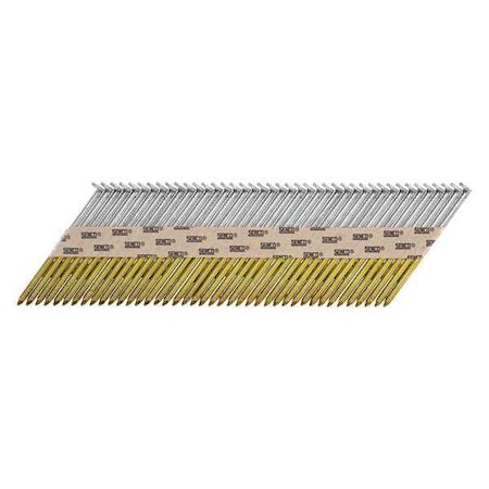Metabo HPT 15231MHPT Offset Round Head 2-3/8-Inch x .113 x 33 Degree Hot Dipped Galvanized Ring Shank Paper Tape Collated Framing Nails | 2000 Count
