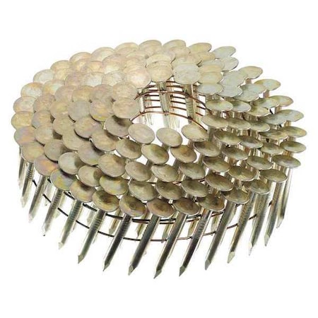 Senco Collated Siding Nail, 3/4 in L, 11 ga, Electro Galvanized, Flat Head, 15 Degrees, 7200 PK M003106