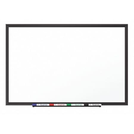 Quartet Dry Erase Board, Porcelain, 48 in, 72 in, Aluminum Frame, White, Gloss 2547B-24