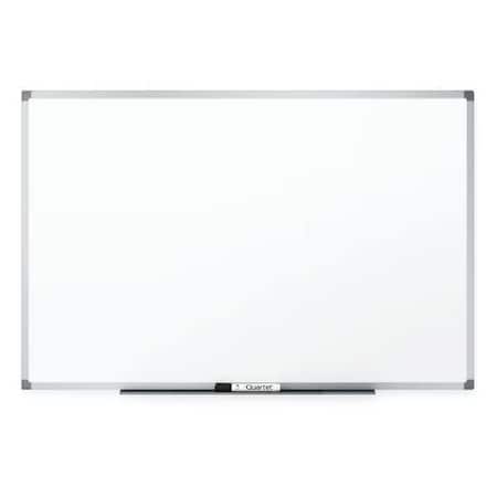 Quartet Dry Erase Board, Porcelain, 48 in, 72 in, Aluminum Frame, White 85517