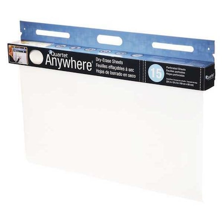 Quartet Dry Erase Sheet, Plastic, 31 1/2 in, 24 in 85563