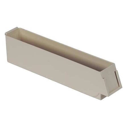 Lewisbins Storage Bin, Plastic, Light Beige, 2 7/8 in H, 2 in W, 12 in L UDB1203-2 Lt Beige