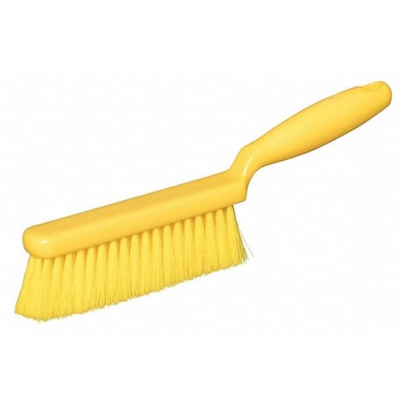 Tough Guy 1 in W Bench Brush, Soft, 5 1/4 in L Handle, 6 3/4 in L Brush, Yellow, Plastic, 12 in L Overall (Formerly Tough Guy) 48LY92