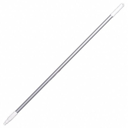 Tough Guy 49-57/64" Color Coded Handle, 1 in Dia, White, Aluminum 48LZ11