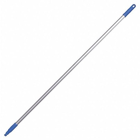 Tough Guy 59" Color Coded Handle, 1 in Dia, Blue, Aluminum 48LZ19