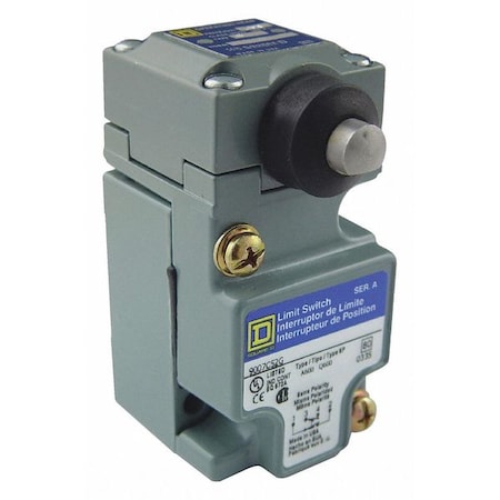 Telemecanique Sensors Limit Switch, NC-NO, Form Z, 10A at 600V AC 9007C52G