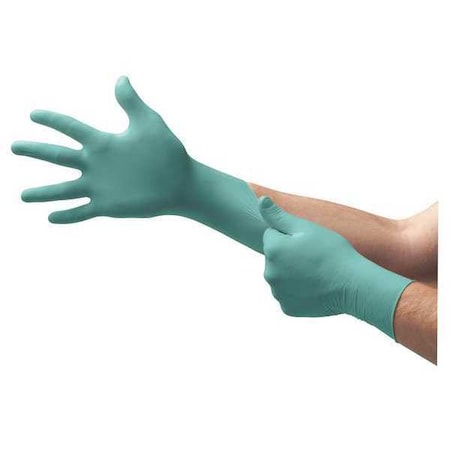 Ansell NPG-888, Disposable Gloves, 3.00 to 3.99 mil Palm, Neoprene, Powder-Free, XS (6), 100 PK, Green NPG-888
