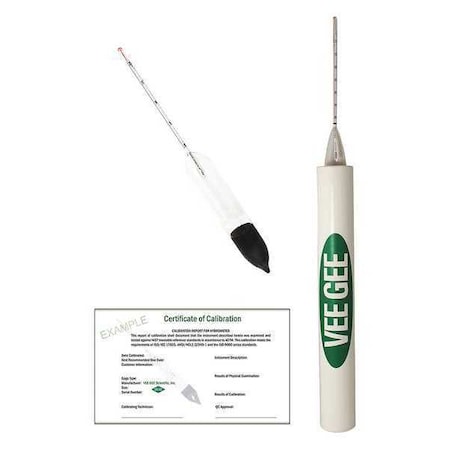 Vee Gee Hydrometer, 230mm, Internal Revenue Code B 6613-B-C