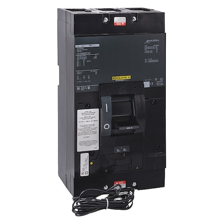 Square D Molded Case Circuit Breaker, LAL Series 400, 3 Pole, 600VAC LAL364001212