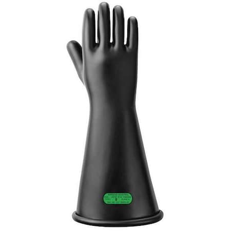 Ansell Electrical-Insulating Gloves, 26,500V AC, 39,750V DC, Rubber, 16" Length, Black, Size 9 CLASS 3 B 16