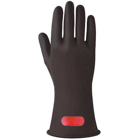 Ansell Electrical-Insulating Gloves, 1,000V AC, 1,500V DC, Rubber, 11" Length, Black, Size 10 1/2 CL011B-11"