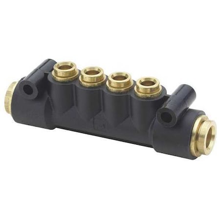 Parker Manifold, Nylon, Tube 3/8", 1/4",  24M-6-4