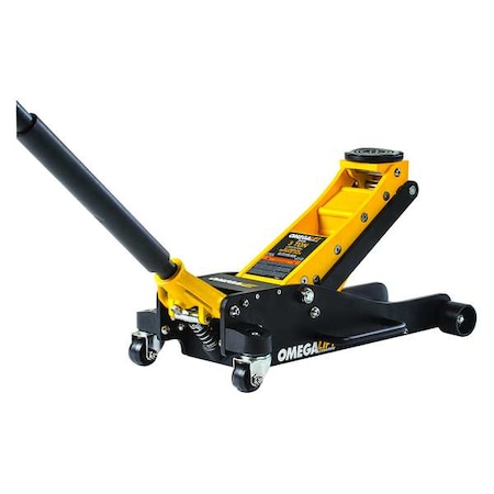 Omega Lift 3 Tons Hydraulic Service Jack 18-1/8" Max. Lifting H., 4" Min. Lifting H 26030