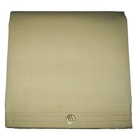 Mauritzon Heavy Duty Tarp, 7 ft 9 in x 12 ft, 20 Mil, Tan, Vinyl IHT-10-0812