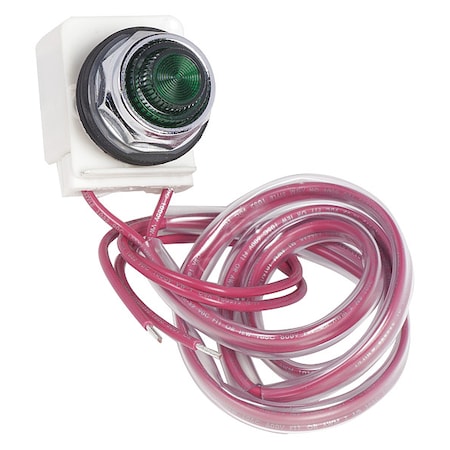 Square D NEMA Motor Starter and contactor, Type S, pilot light kit , LED, green, 120VAC 60Hz, NEMA size 00 to 7, Type 1/3R/12 9999SPL28G