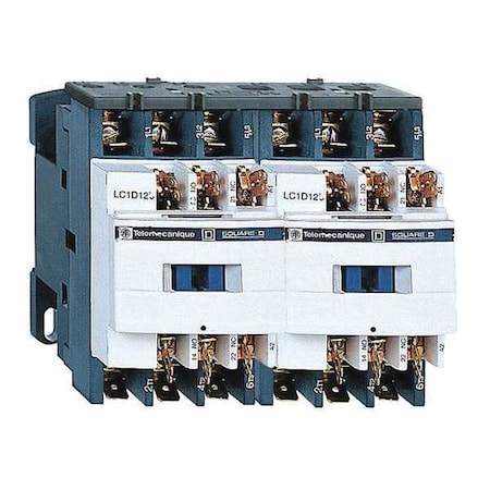 Schneider Electric IEC Magnetic Contactor, 1NC/1NO, 24V AC, 3 P, Reversing, Quick Connect LC2D099B7
