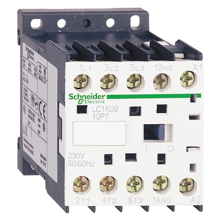 Schneider Electric IEC Magnetic Contactor, No Auxiliary Contacts, 110V AC, 3 P, Non-Reversing, Screw Clamp LC1K1210F7