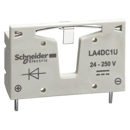 Schneider Electric 250VDC Coil Suppressor Module LA4DC1U