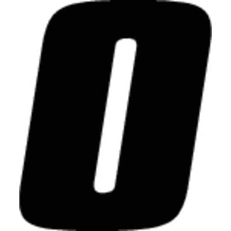 Hardline Products Number Label, Vinyl, 7 in H, 5 in W, PK3 DB73B-0