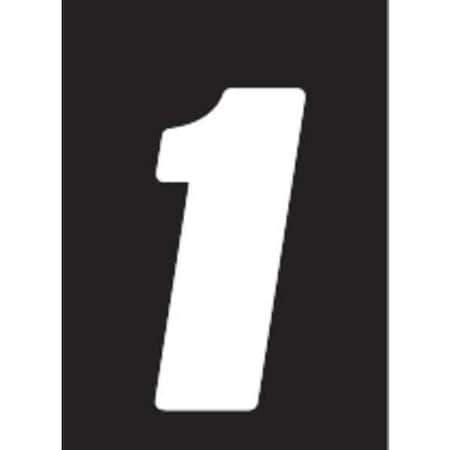 Hardline Products NumberLabel, Vinyl, 4inH, 2-3/4inW, PK3 DB43W-1