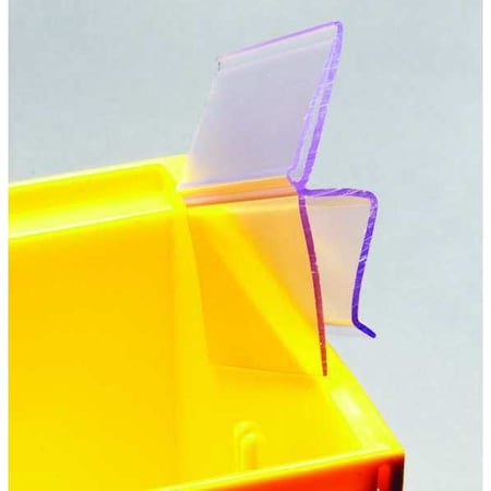 Aigner Index Label Holder, Clip On, 3 in. L, PK25 BC-13