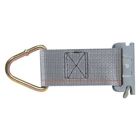 Kinedyne Rope Tie-Off, Steel, 6 in. L, 2 in. W, PK2 660001-2PKGRA
