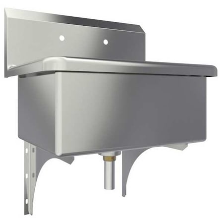 Sani-Lav Wall Mount, 2 Hole, Not Applicable, Silver, Scrub Sink 5318