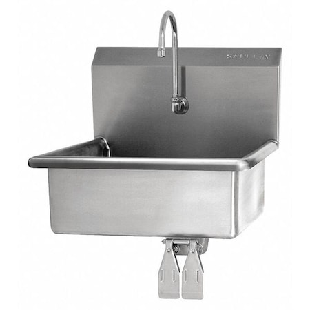 Sani-Lav Hand Sink, 23"x20.5"x19.5", Silver 504
