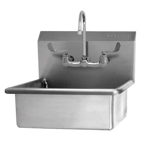 Sani-Lav Hand Sink, 23"x20.5"x19.5", Silver 504F