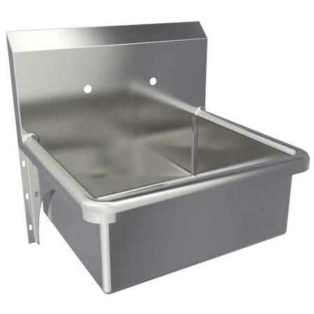 Sani-Lav Wall Mount, 2 Hole, Not Applicable, Silver, Hand Sink 5048