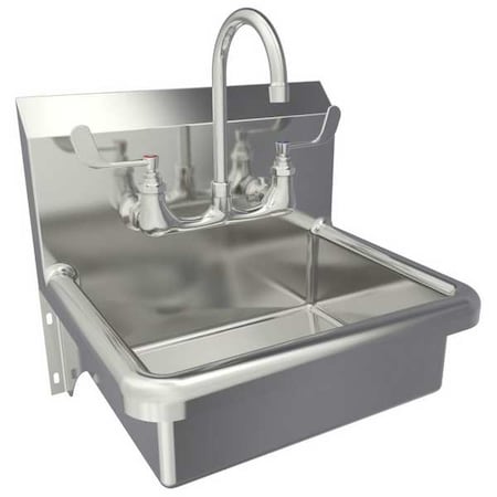 Sani-Lav Hand Sink, 19"x16"x15", Silver 608F