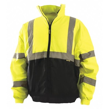 OCCUNOMIX Large High Visibility Jacket, Yellow LUX-250-JB-BYL