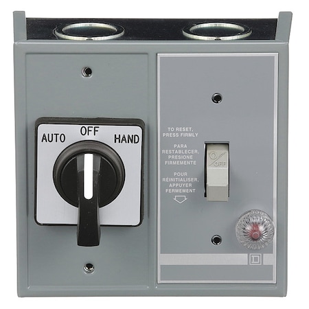 Square D Manual Motor Starter, 1 P, 1 Phase, Toggle, 16 A 2510FG71P