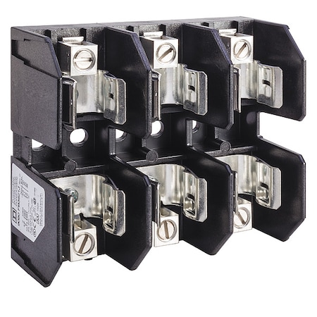 Square D Power Distribution Block, 3 Pole, 60 A, 600 V, 2 AWG 9080FB3621J