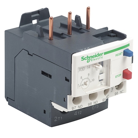 Schneider Electric IEC Overload Relay, 1NC/1NO, 7 A Min current, 10 A Max current, 690V AC LR3D14