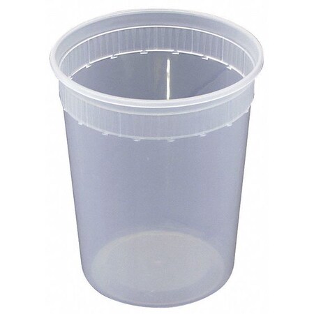 Pactiv Deli Container, 4-35/64" Dia, Clear, PK240 YSD2532