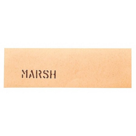 Marsh Oil Stencil Board, Yellow, 7 x 24 in., PK549 OBC15-7X24-50